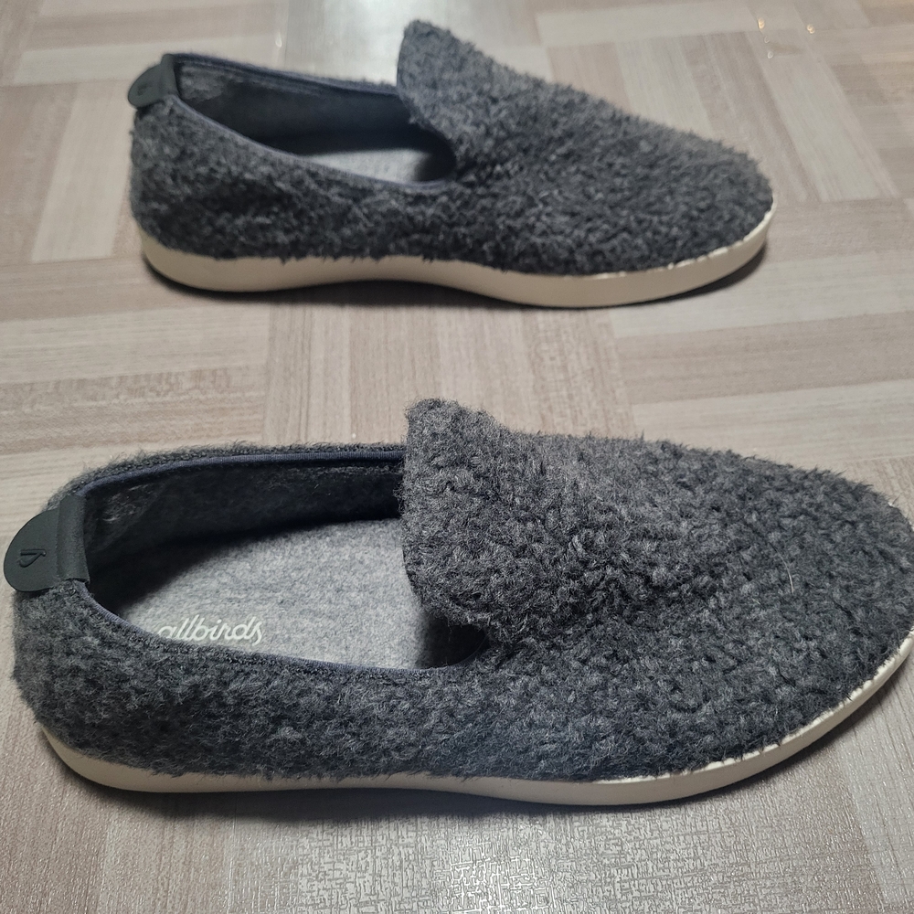 .Allbirds Gray Wool Fluffy Loungers. W11 - Picture 5 of 8